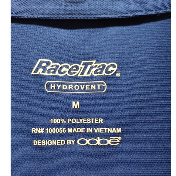 RaceTrac Women's Size Medium Hydrovent Gas Station Employee Blue Polo Shirt - Picture 4 of 6